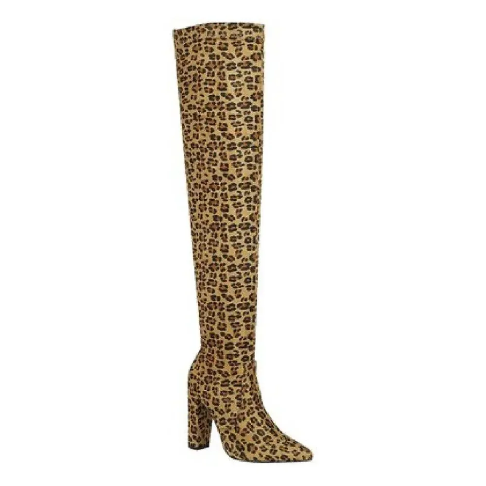 Leopard Over-The-Knee Boots